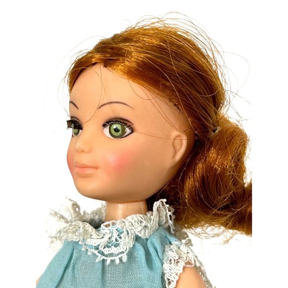 Hasbro 1970s Doll World Love Peace Hong Kong Red Hair Green Eyes Eyelashes - Picture 3 of 17